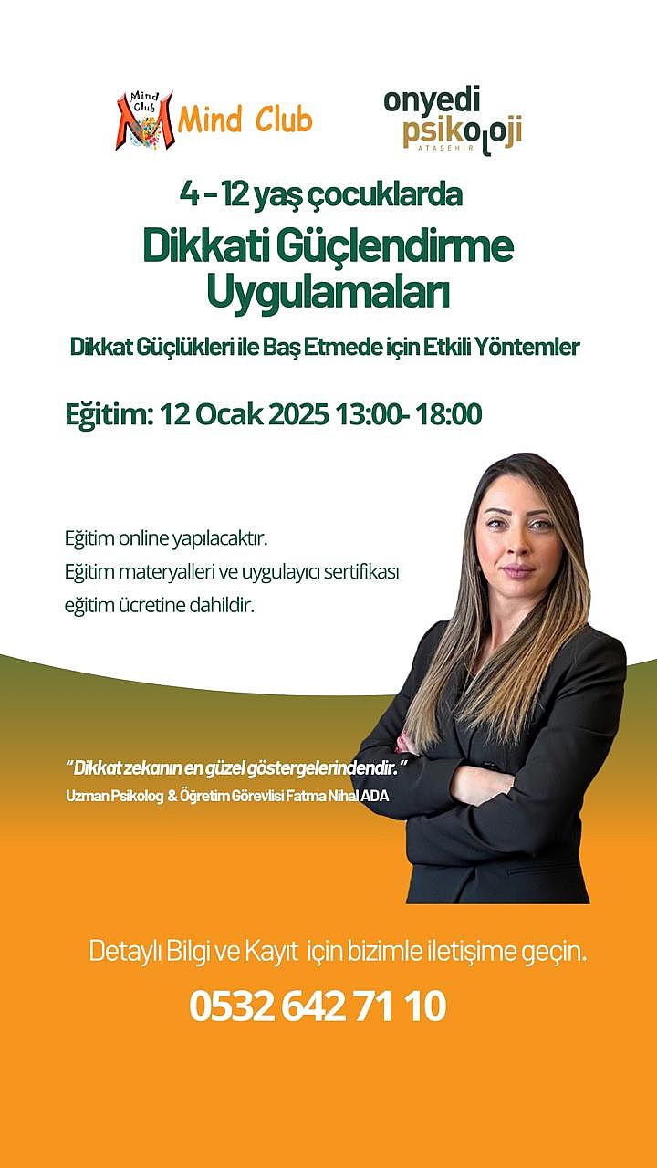 Dikkati güçlendirme Uygulamaları 